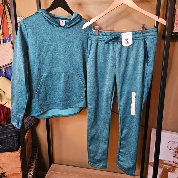 Girls Matching Hoodie & Athletic Pants Set